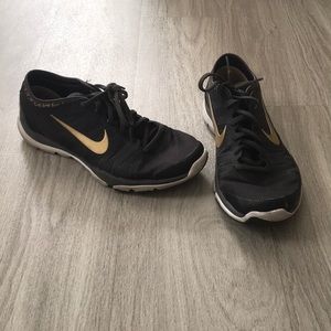 Nike Running Shoes - Black and Gold